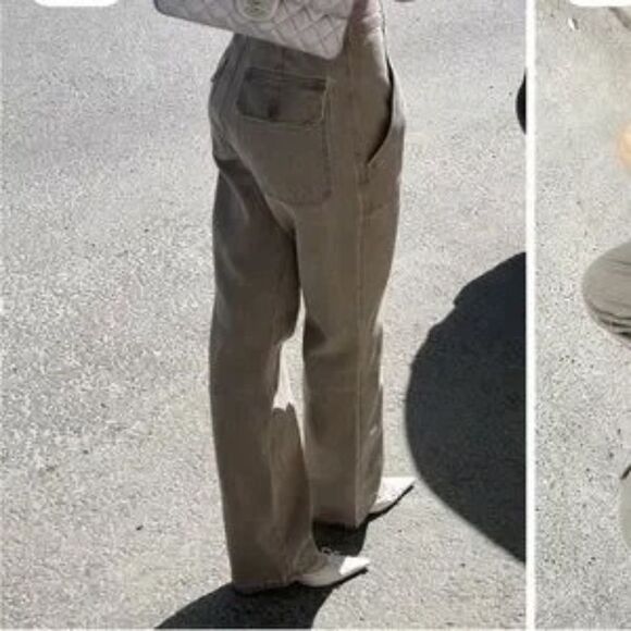 Djerf Avenue Go To Pants Brown - Picture 2 of 6